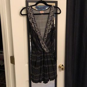 Black and white romper